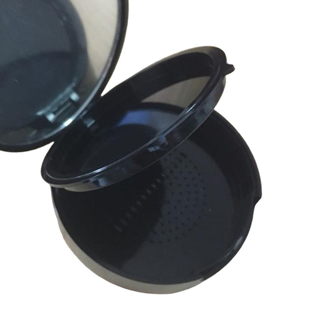 2x Empty Powder Case Face Powder Blusher Makeup Cosmetic Jars Containers