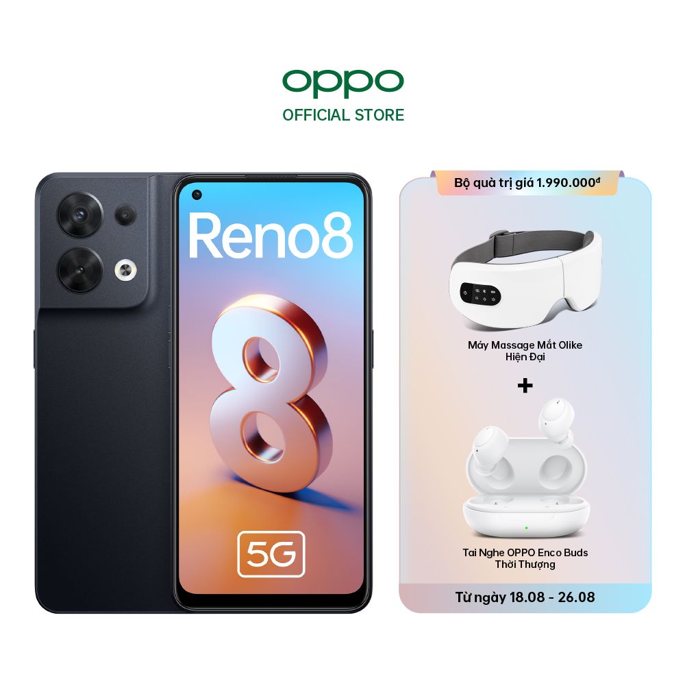 Điện thoại OPPO Reno8 5G (8GB/256GB) - Hàng chính hãng