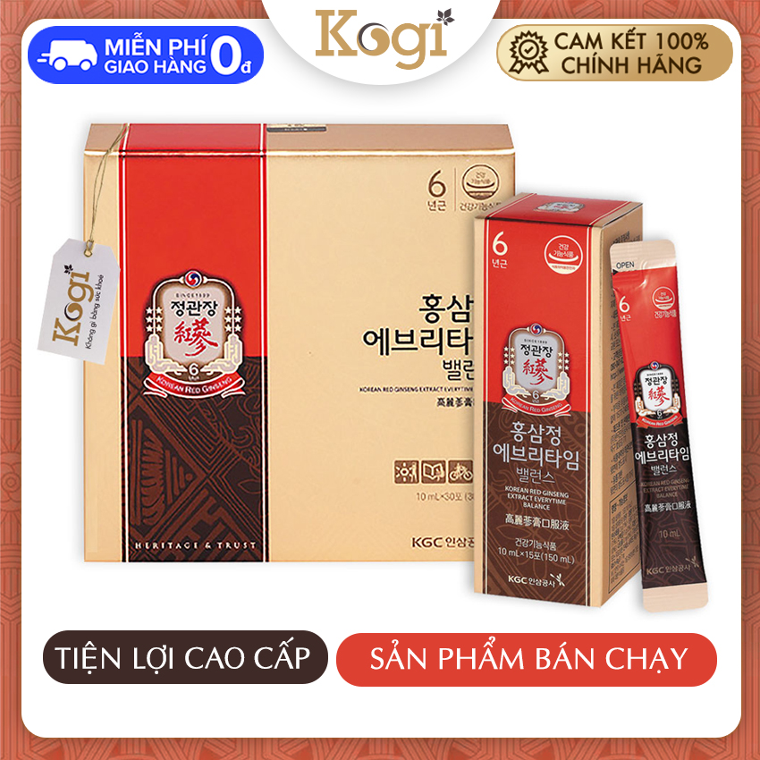 Tinh Chất Hồng Sâm Pha Sẵn KGC Cheong Kwan Jang Extract Everytime New (30 gói)