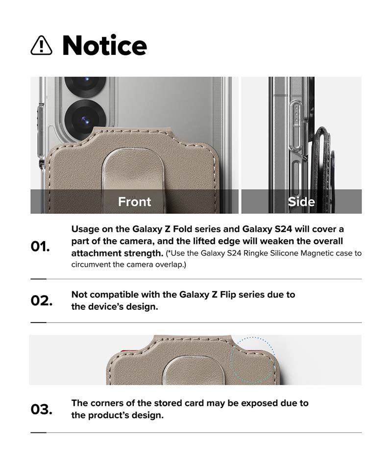 Ví kiêm giá đỡ RINGKE Slide Grip Wallet Magnetic Edge - Hàng Chính Hãng