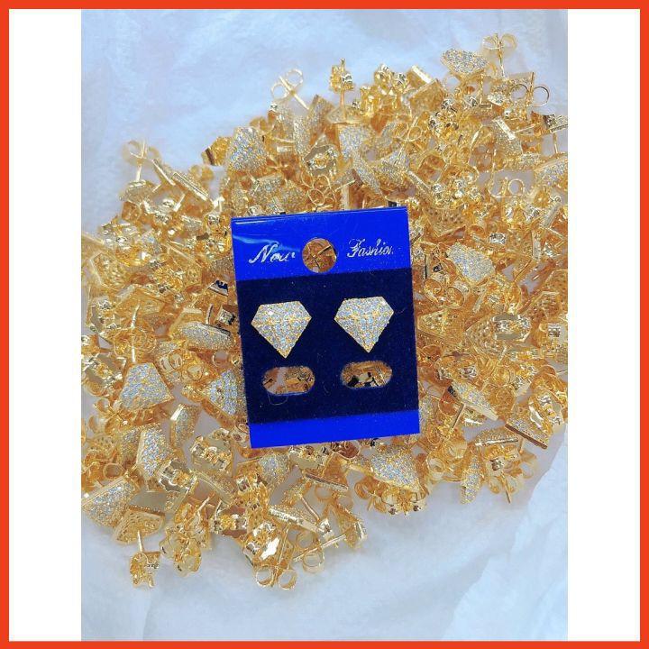 Bông Tai Đính Đá Bản Nhỏ Xinh Nhiều Mẫu Dễ Thương