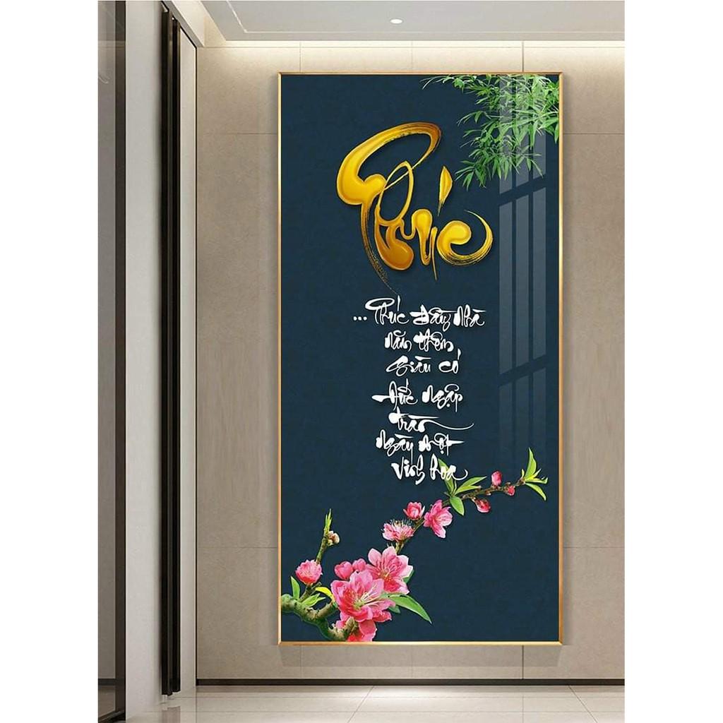 Tranh Tráng Gương - Tranh Tết Treo Tường Chữ Phúc 02