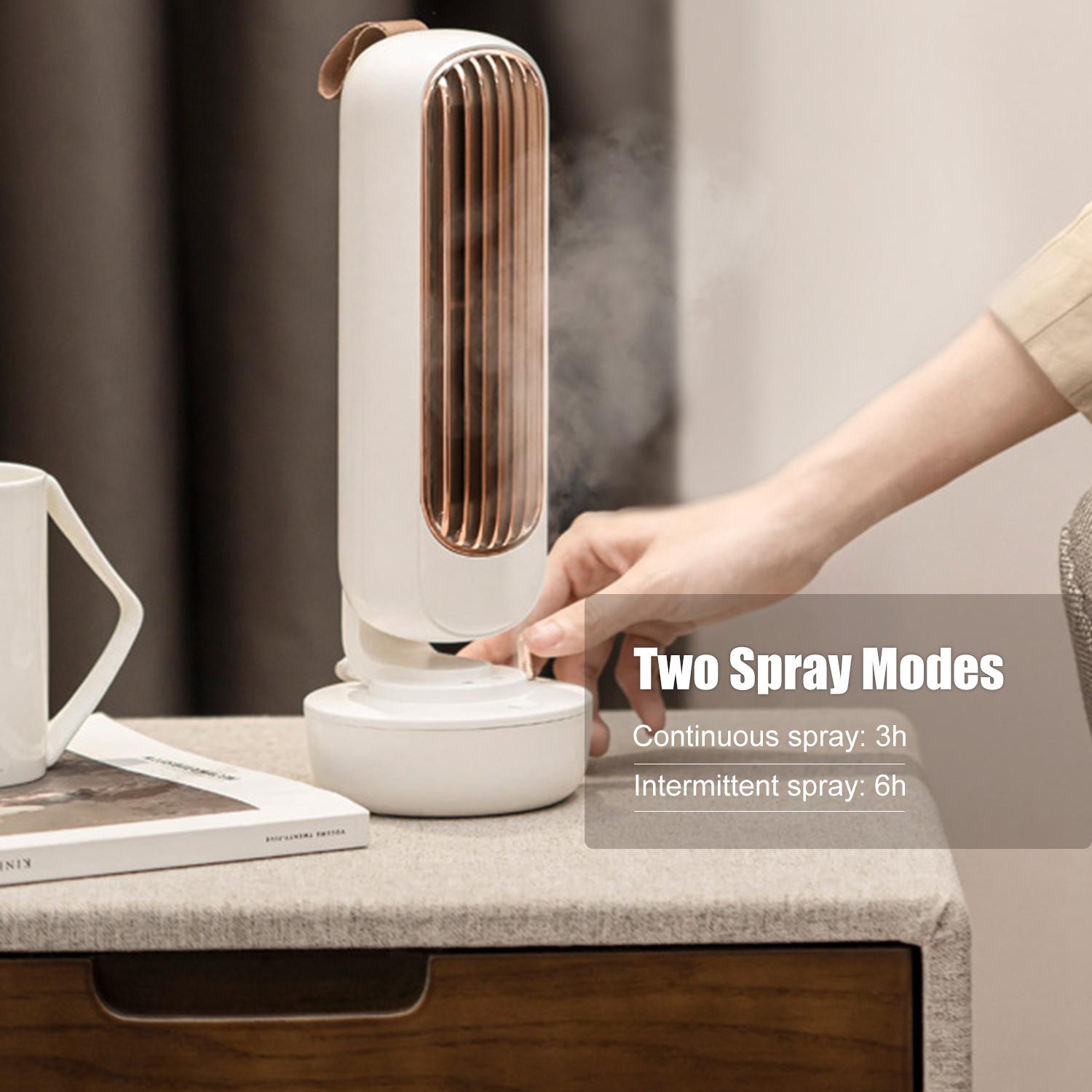 Quạt làm mát,phun sương để bàn Máy tạo ẩm với bình chứa nước220ml, thiết kế dạng bình nước,sử dụng được lâu ở chế độ phun sương.