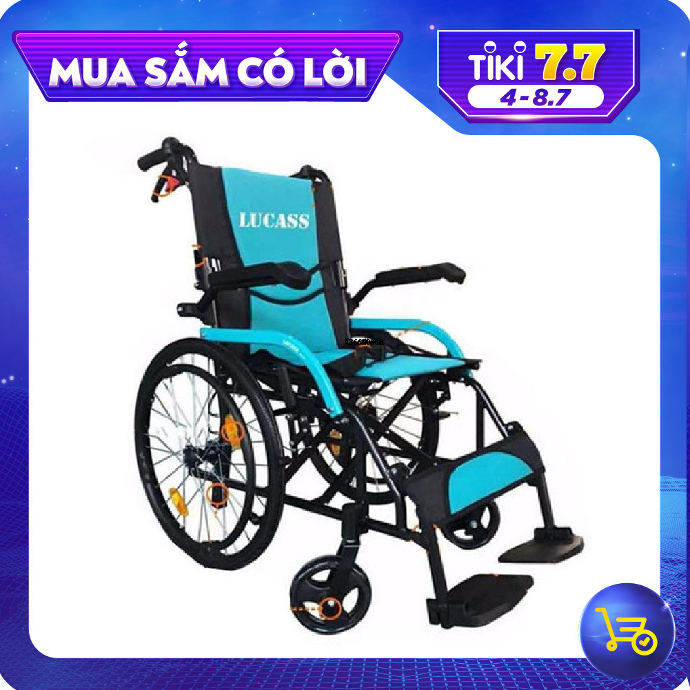 Xe lăn hợp kim nhôm siêu nhẹ cao cấp Lucass X63 (X63L)