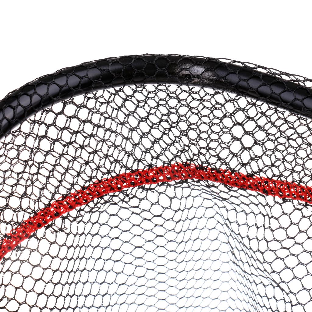 Aluminum Landing Net Catch And Release Nets Fly Fishing Nylon Mesh Brail Net