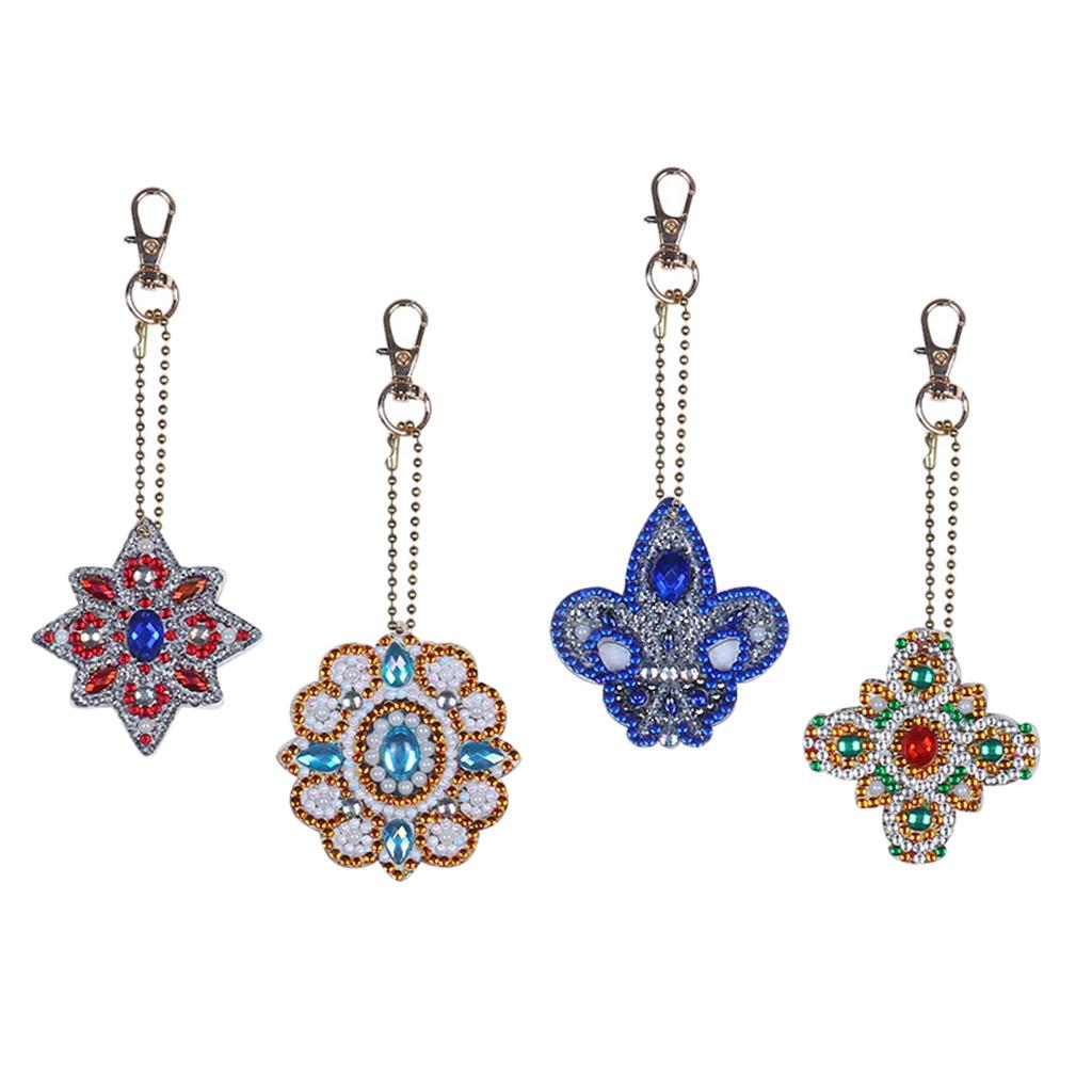 Set Of 4 DIY 5D Diamond Painting Pendants Set Full Full Drill DIY 5D Diamond