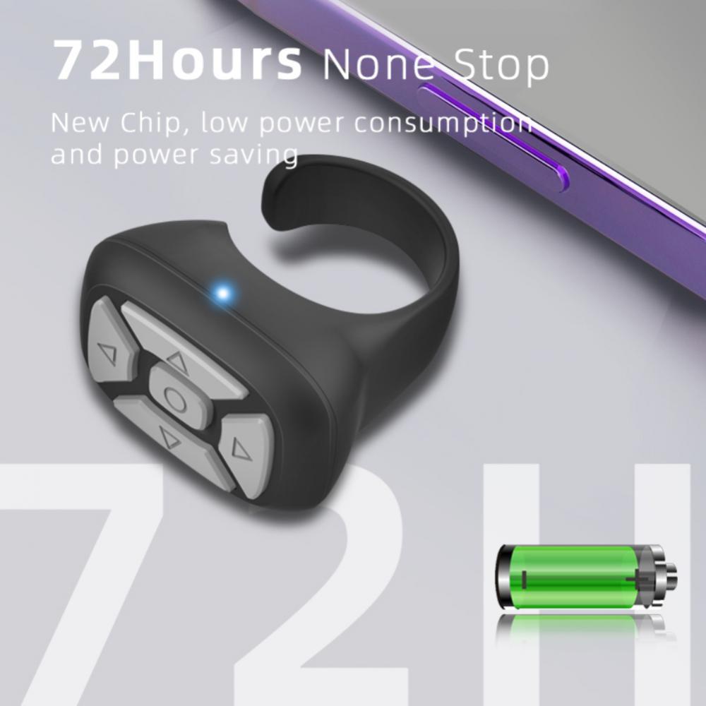 Bluetooth Không Dây Điều Khiển Từ Xa Nút Di Động Trang Turner Trình Duyệt Bộ Điều Khiển Đầu Ngón Tay Selfie Vid Dành Cho Tik Tok Ring