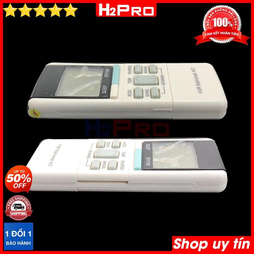 Điều khiển dùng cho điều hòa National H2Pro cao cấp (1 chiếc), remote cho máy lạnh điều hòa National (tặng đôi pin 10K)