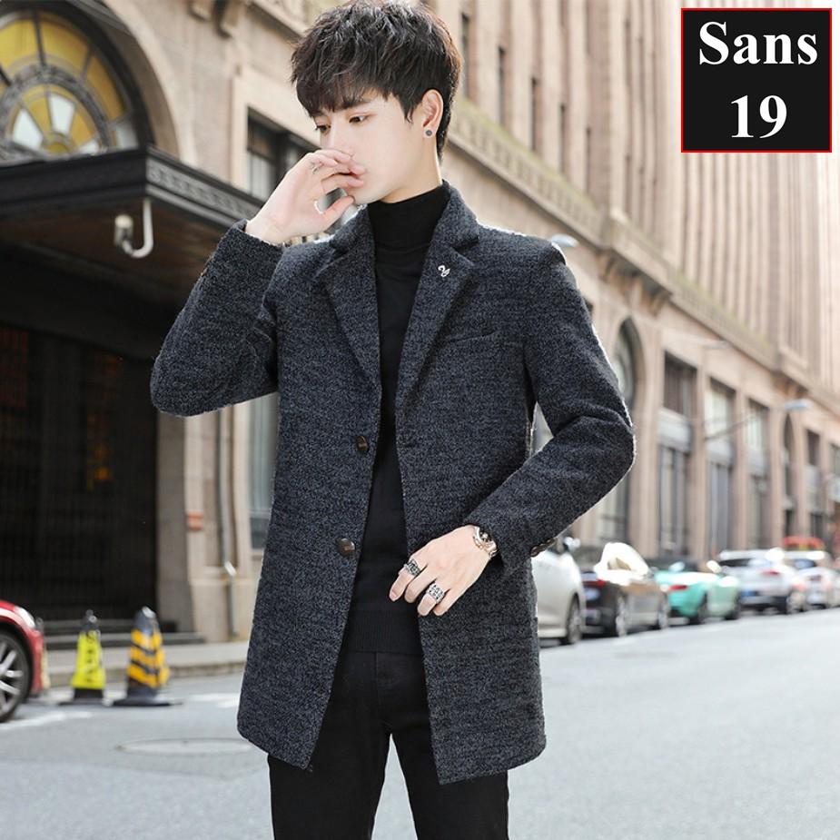 Áo Khoác Dạ Nam Dáng Ngắn Áo Dạ Nam Dáng Vest Sans19 Sans Shop