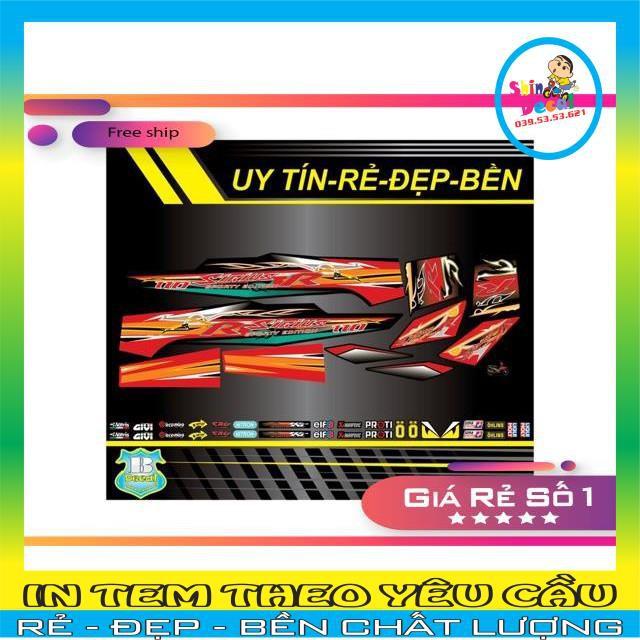 Tem rời Sirius xăng cơ V8