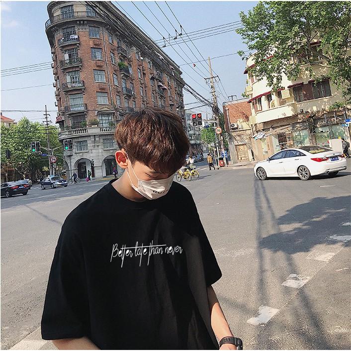 FreeShip Đơn 50K ️Siêu Phẩm️ Áo thun nam nữ chữ kiểu tay lỡ đẹp vải dày mịn