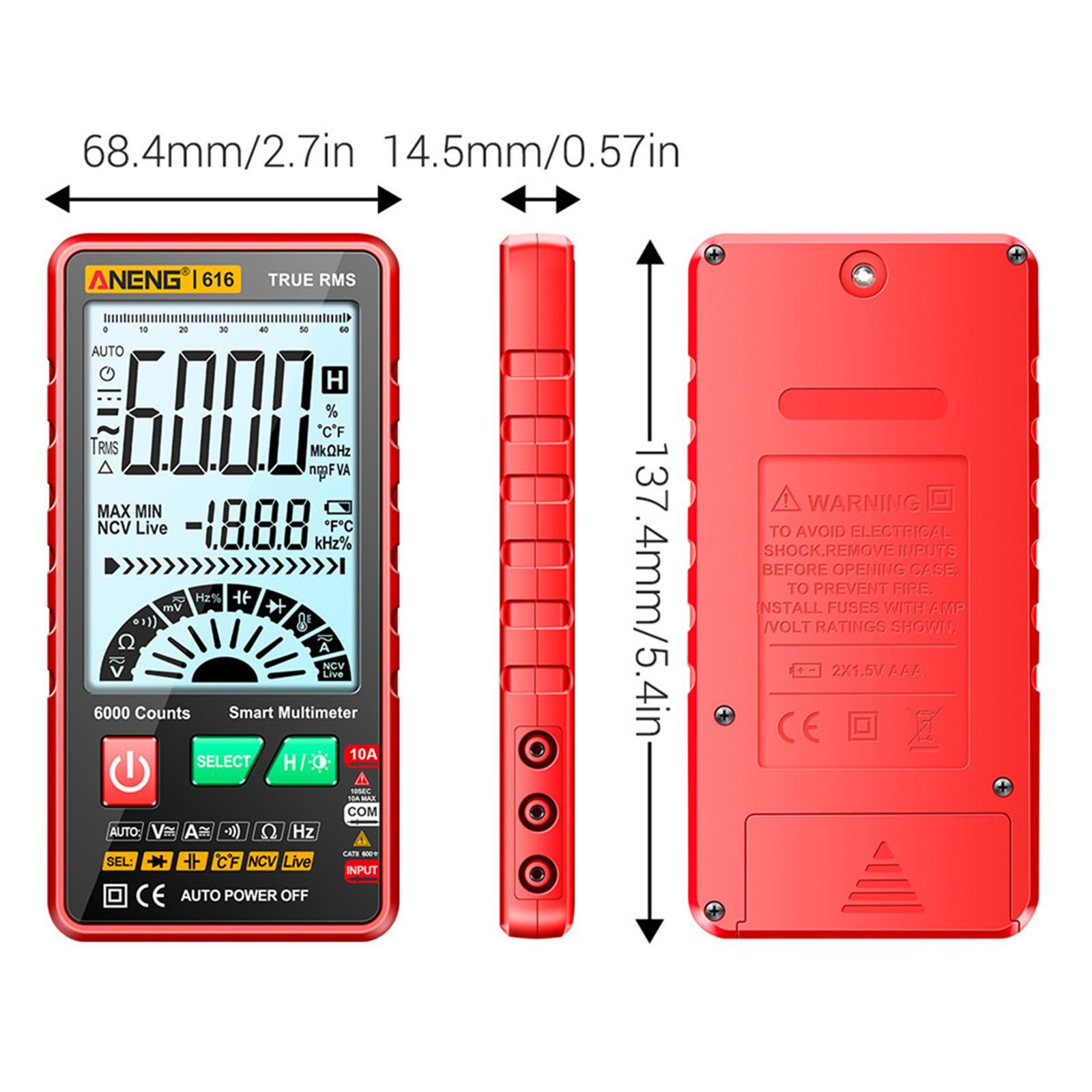 Handheld Digital Tester Automatic Shutdown Transistor   DC AC Voltmeter