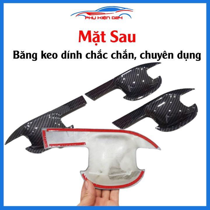 Ốp tay hõm Ranger 2016-2017-2018-2019-2020-2021 vân carbon/mạ crom/nhựa đen chống trầy bảo vệ cửa xe ô tô
