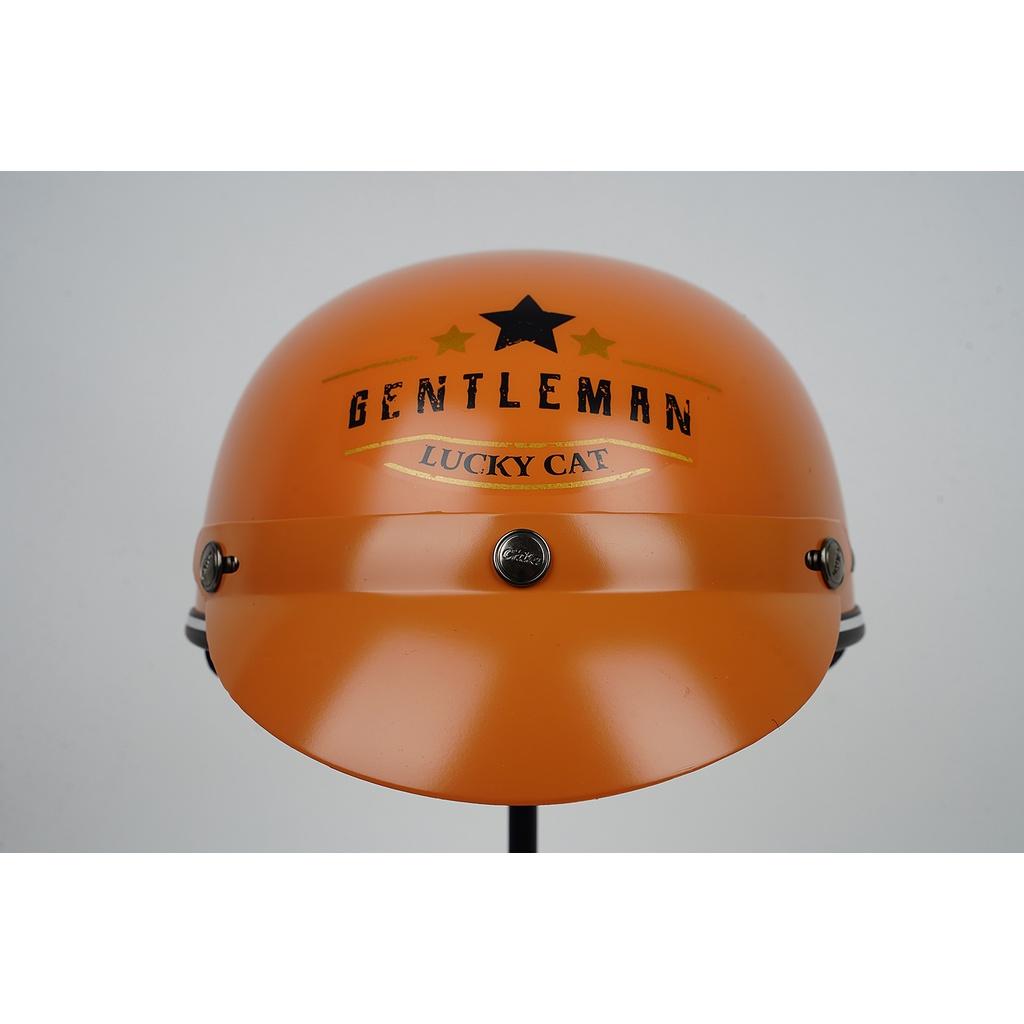 Mũ Bảo Hiểm 1/2 Đầu CHITA HELMETS CT6B1 Tem Gentlemen Cat