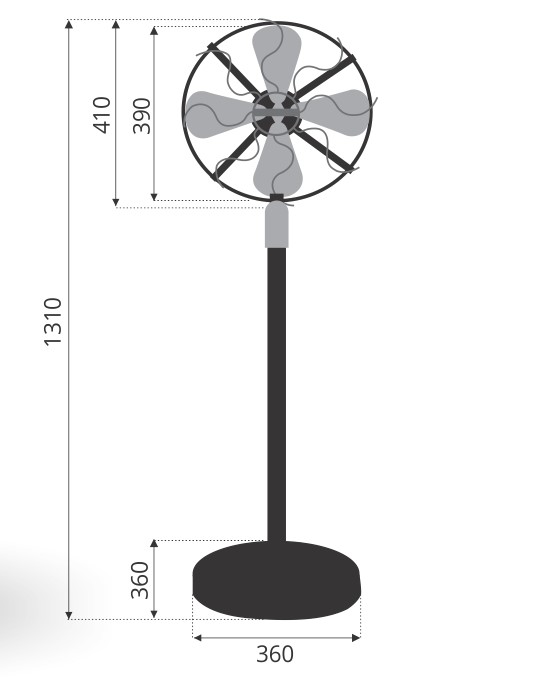 QUẠT ĐỨNG KIỂU CỔ SINWA D401 (Hàng chính hãng)