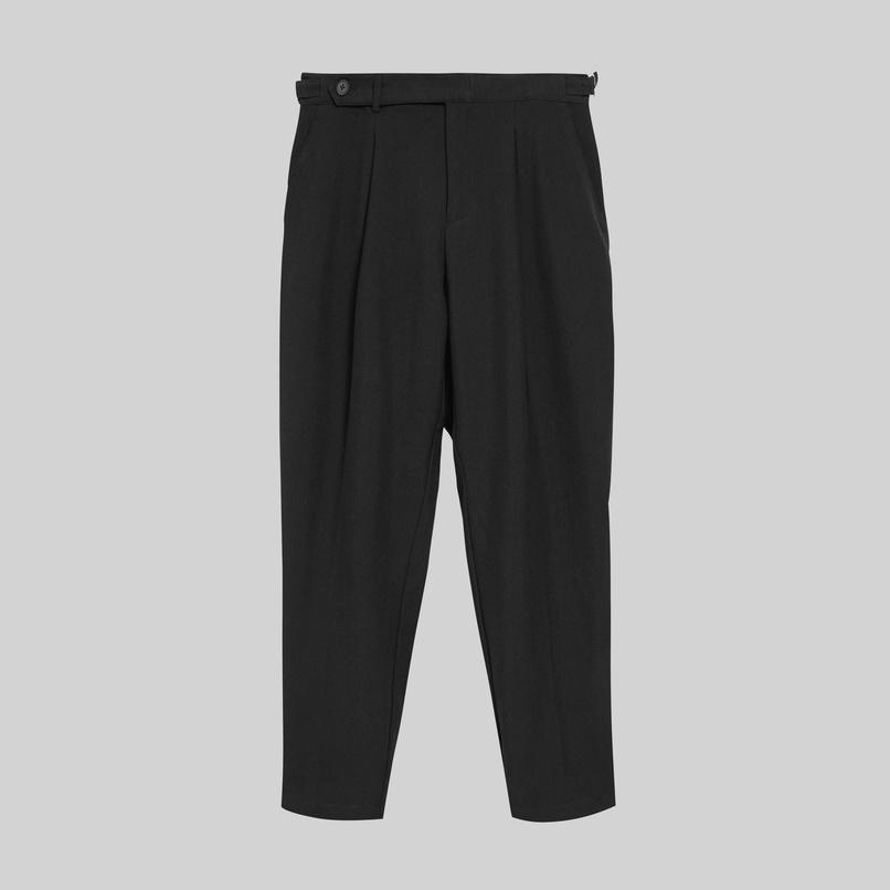 Quần âu nam refined fit SSSTUTTER có đai cài sidetab phong cách hàn quốc TAN PANTS