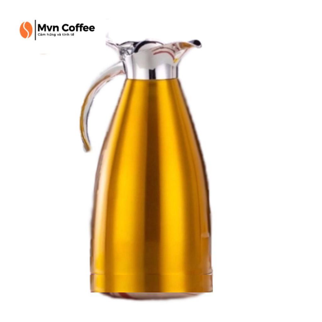 Bình Đựng Nước Inox 2 Lít Cao Cấp Sang Trọng - Mvn Coffee