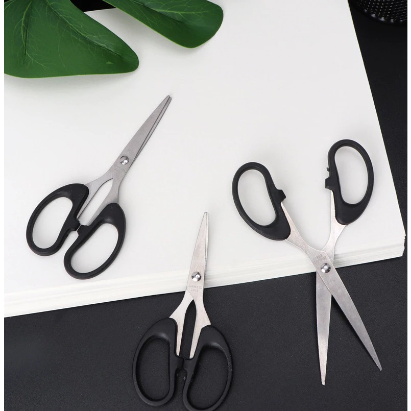 Kéo văn phòng, kéo cắt giấy, làm thủ công màu ĐEN - miếng lót chuột
