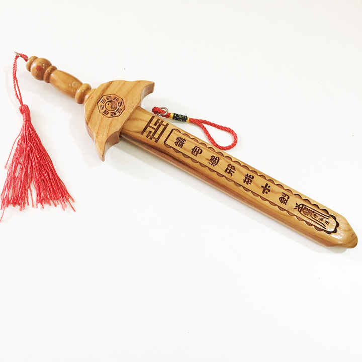Kiếm gỗ đào 30 cm - Cắt đào hoa, kích đào hoa nhân duyên
