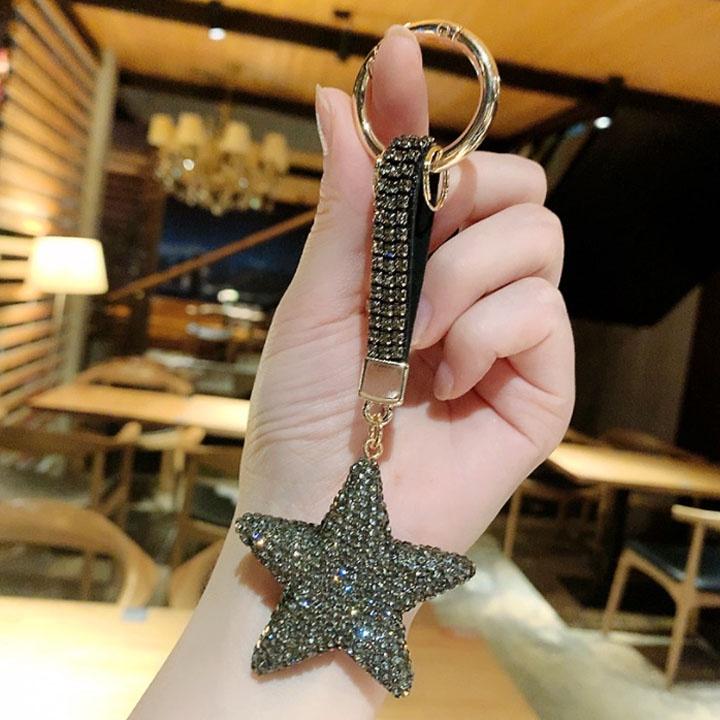 Móc Chìa Khóa Đính Đá Hình Ngôi Sao - Sang chảnh
