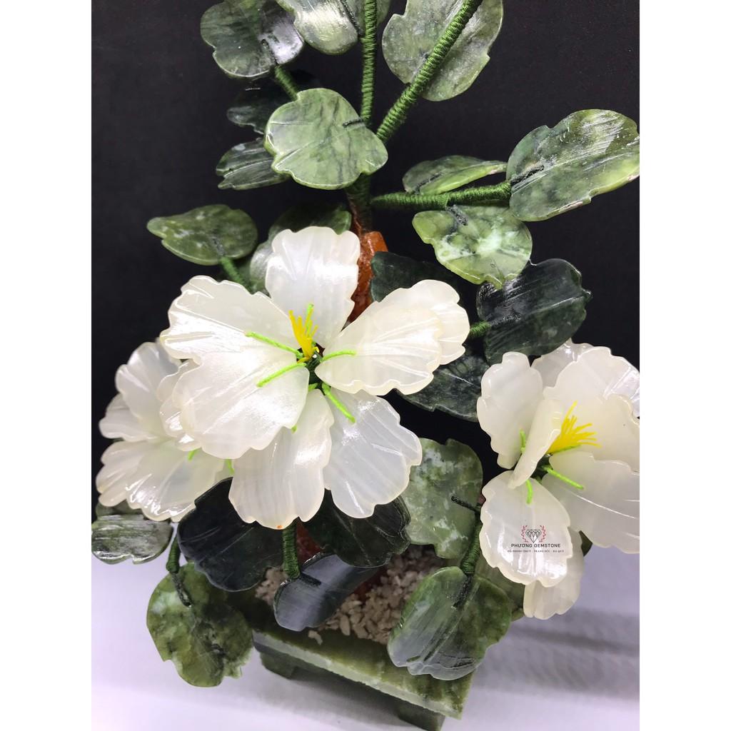 Cây Hoa Mẫu Đơn Phong Thủy Đá Mã Não Cao 30 Cm - Cây Phong Thủy Được Yêu Thích Nhất - Cơ Sở Điêu Khắc Đá Vũ Hồng