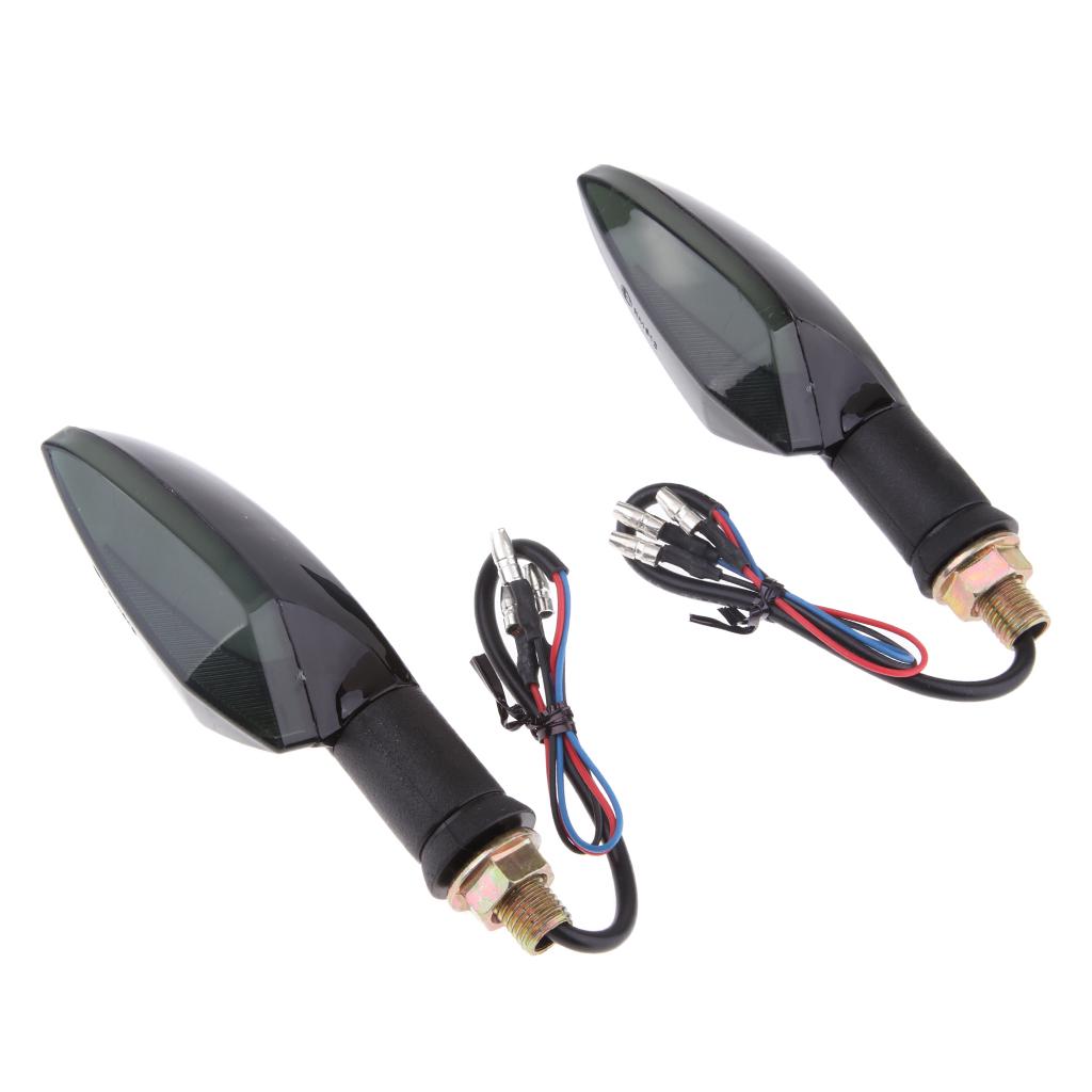 2x2x Universal Motorcycle Amber LED Turn Signal Indicator Blinker Light Lamp