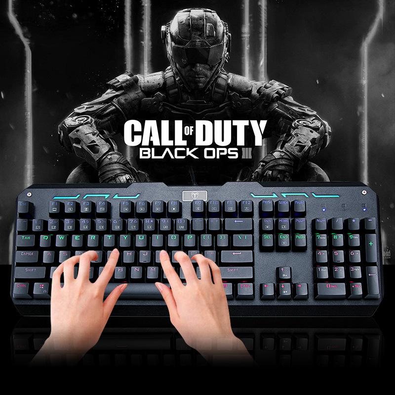 Ưu Đãi Đặc Biệt ET Thực Bàn Phím Cơ Xanh Trục Điện Thi Game Thanh Internet Thoáng Mát Đèn Nền USB Có Dây Ăn Gà Bàn Phím công Nghệ Đen