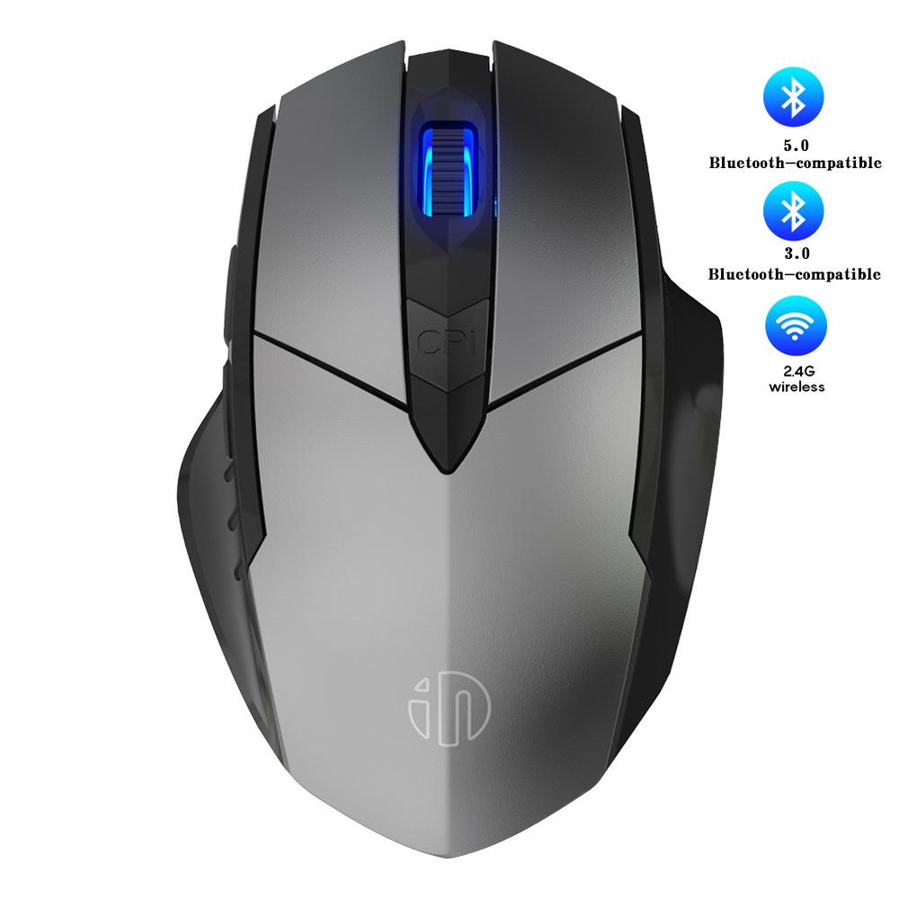 Không Dây 2.4 GHz Công Thái Chuột 1600 DPI USB Thu Quang Bluetooth-Tương Thích 3.0 4.0 5.0 Máy Tính Chơi Game Tắt Tiếng chuột