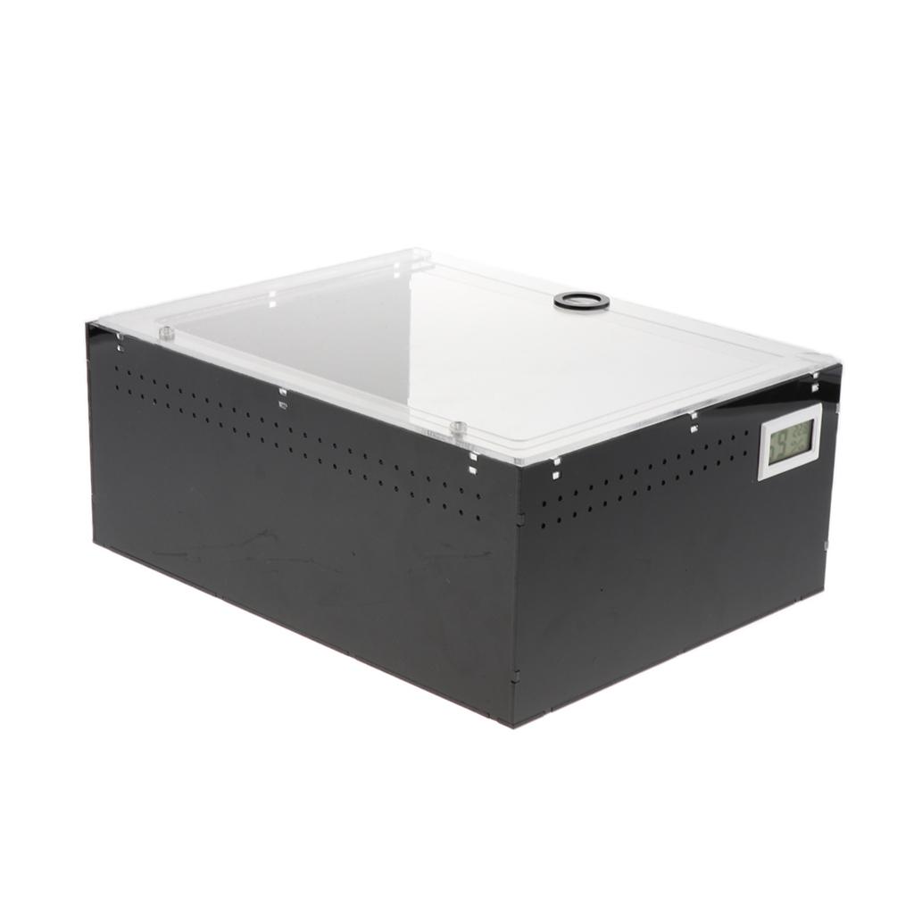 Acrylic Reptiles Terrariums Feeding Box For Turtle Snake Frog Small Animal