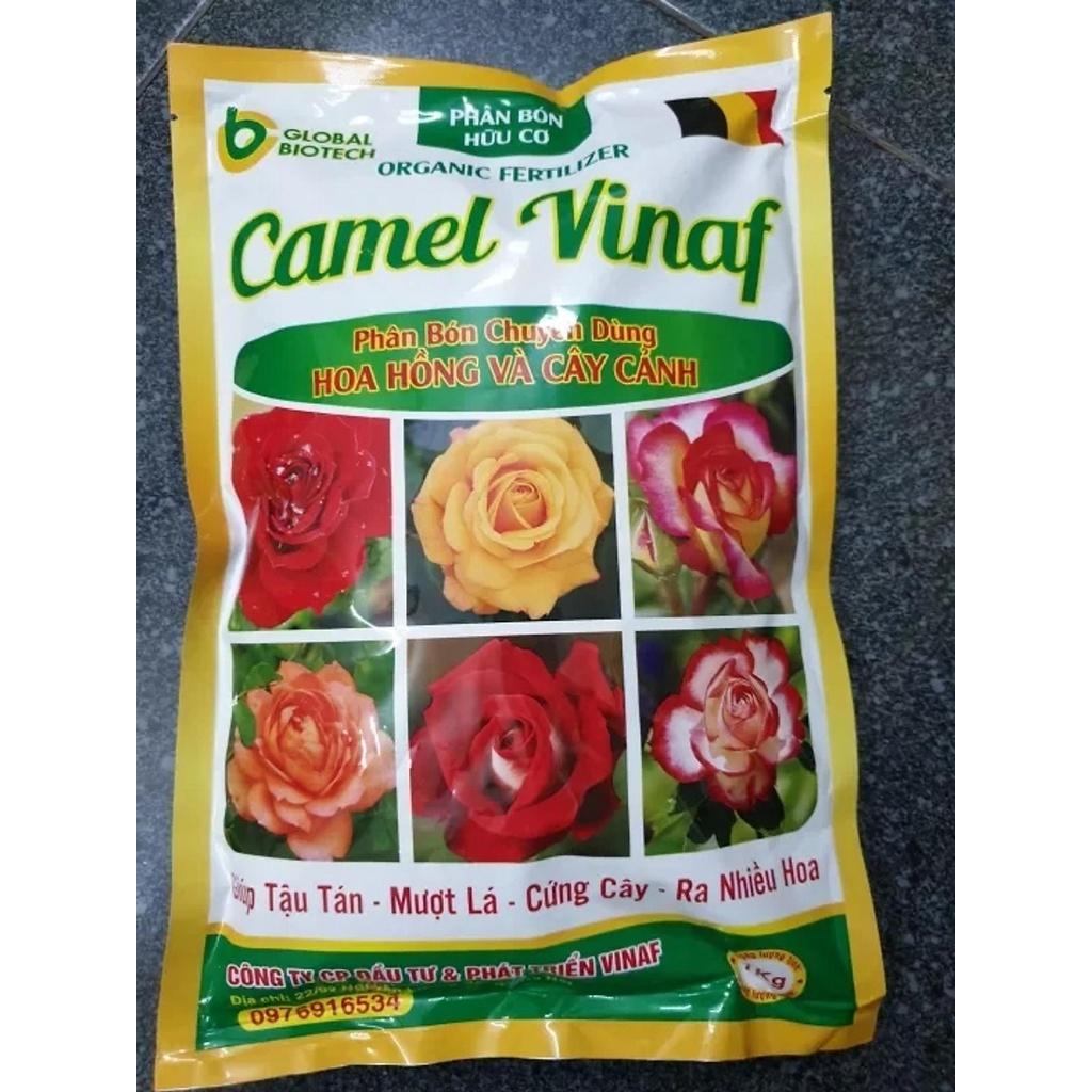 PHÂN BÓN HỮU CƠ CHUYÊN DÙNG CHO HOA HỒNG CAMEL VINAF GÓI 1KG - GIÚP KÍCH THÍCH TĂNG TRƯỞNG THỰC VẬT