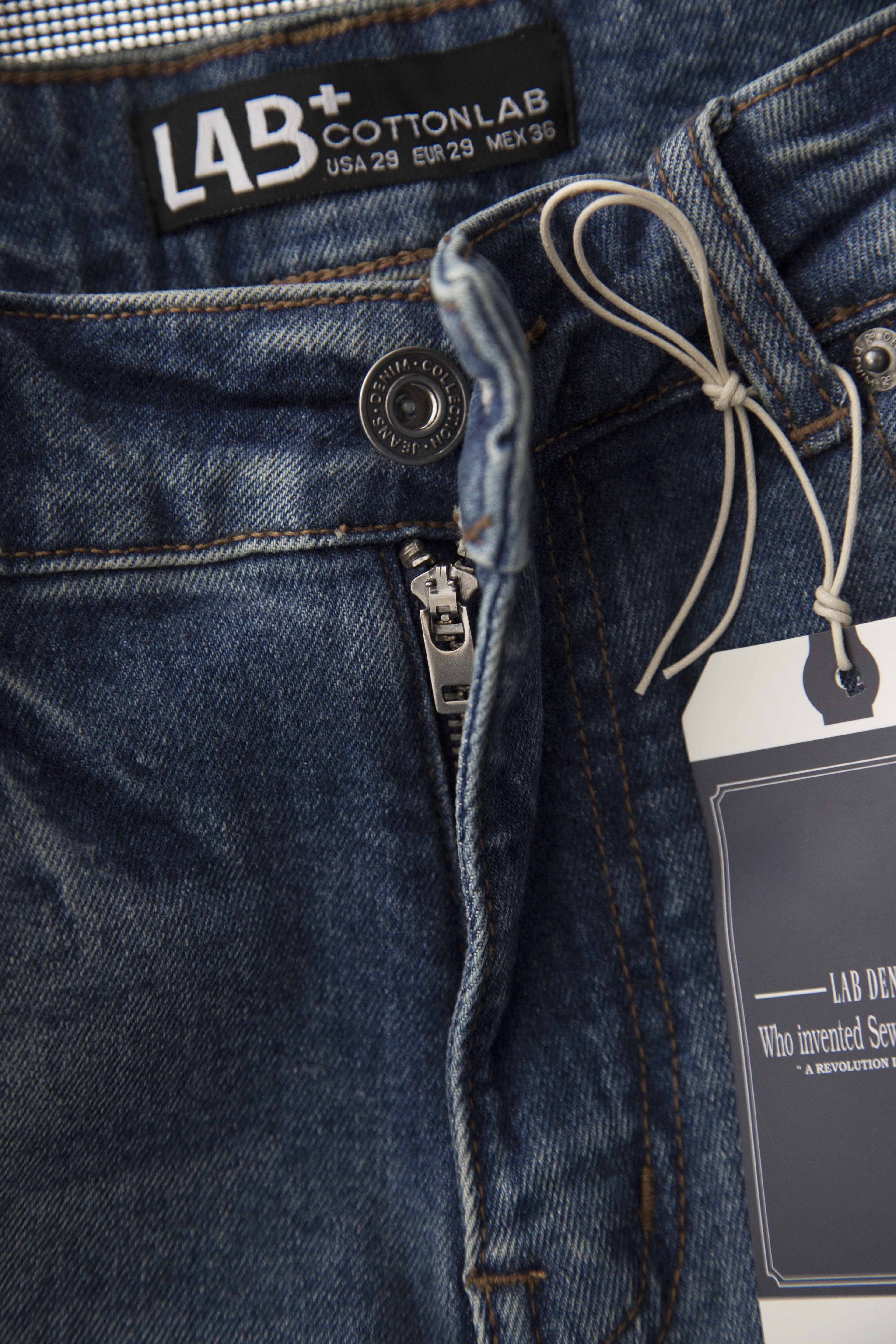 Quần short jean nam indigo cao cấp thương hiệu LAB - S2251