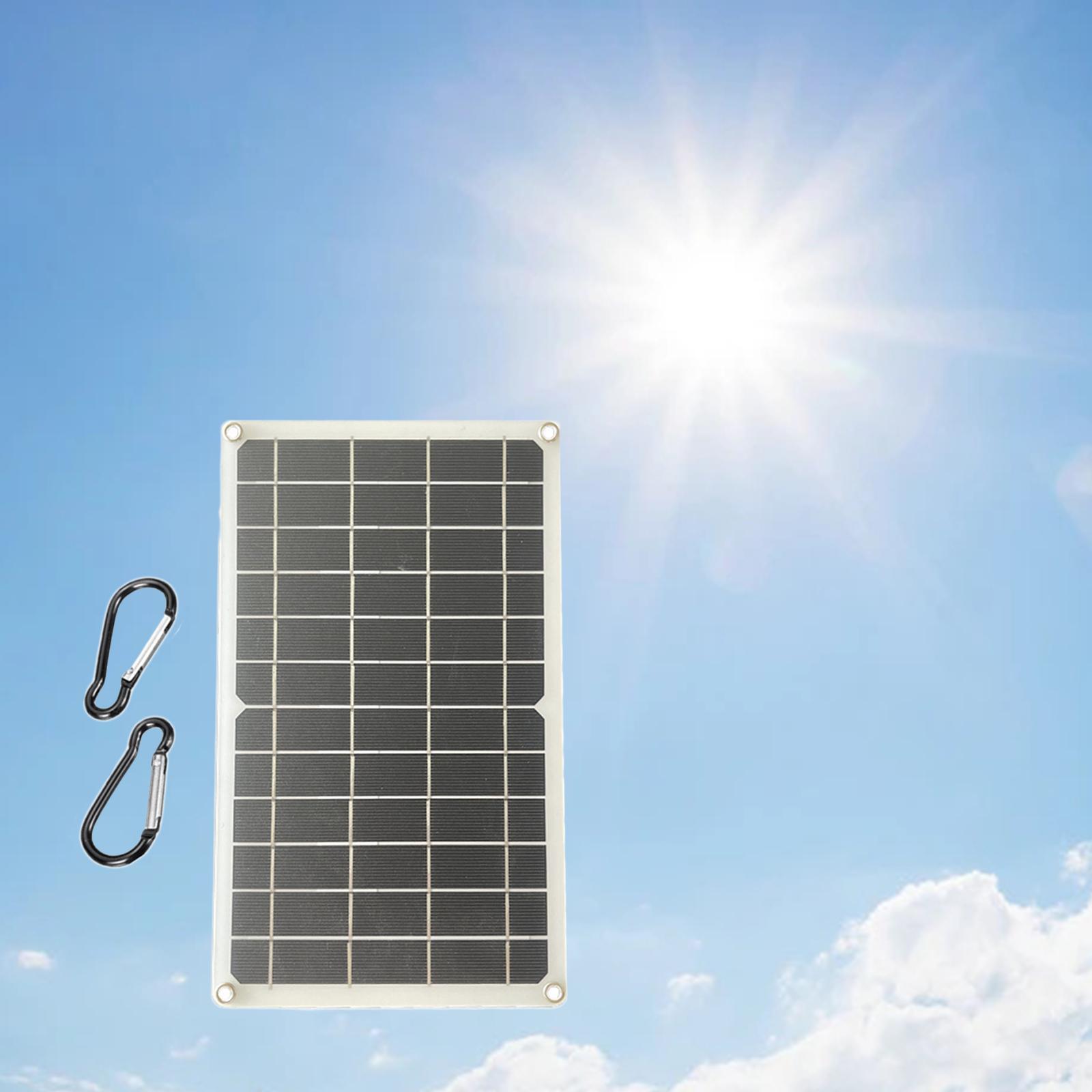 10W 5V USB POLYSILICON SOLAR PANEL REGULATOR TRICKLE BATTERY CHARGER RV CAR