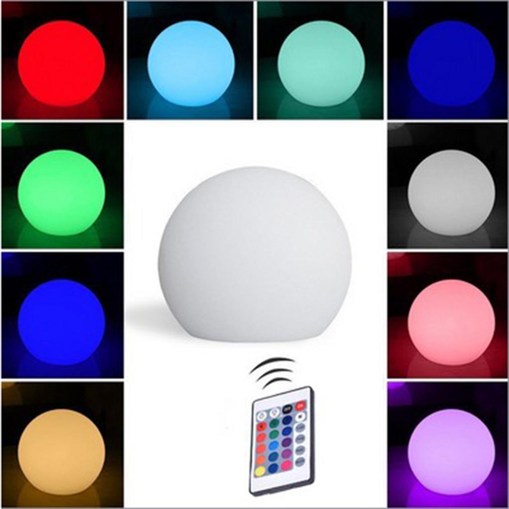 LED Vibrant Light Ball Dimmable 16 Colors with Remote Control Globe Lawn Lamps 4 Modes Night Light for Bedroom Bar Indoor Outdoor Home Decor