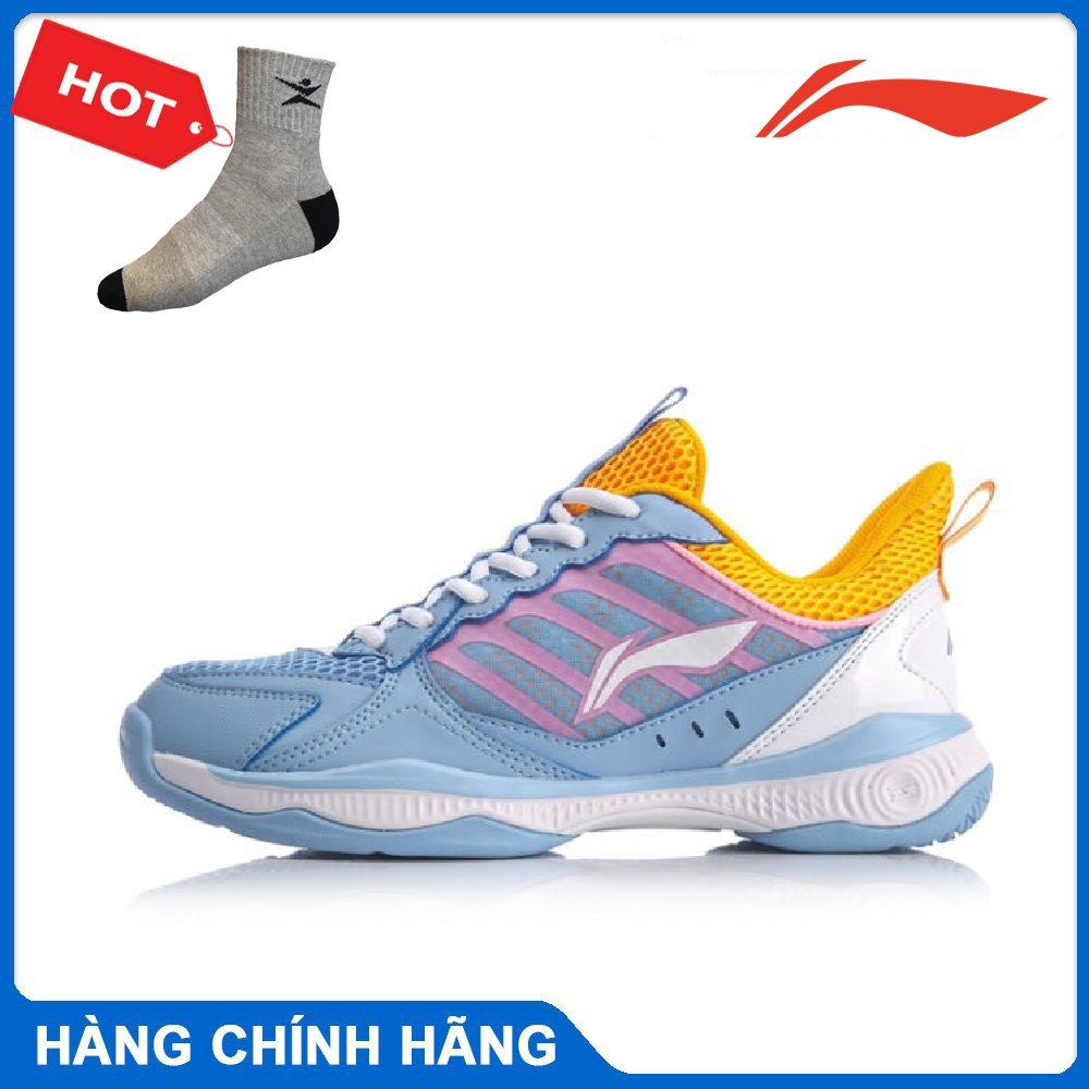 Giày cầu lông nữ Lining AYTQ028-2 hàng chính hãng - Tặng kèm tất Bendu chính hãng