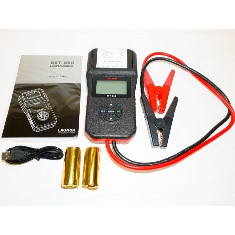 Máy Kiểm Tra Ắc Quy LAUNCH BST860 - Màn hình trắng đen - Có máy in