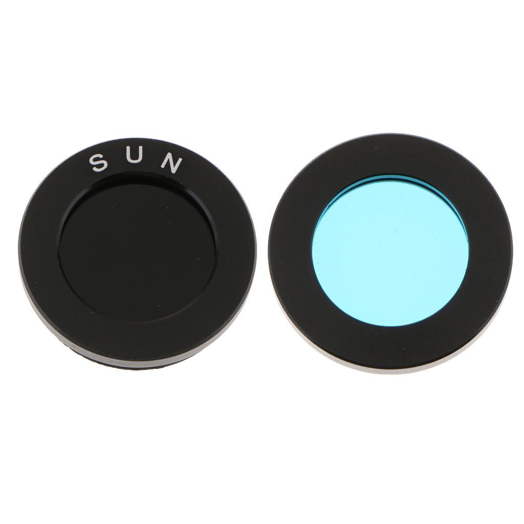 1.25" Telescope Eyepiece Lens Accessory Filters Set Bundle Black Blue Film