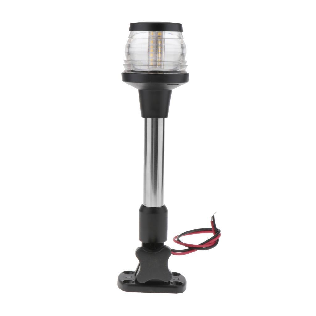 9" Adjustable Marine Anchor Lights ° White LED 12-24V