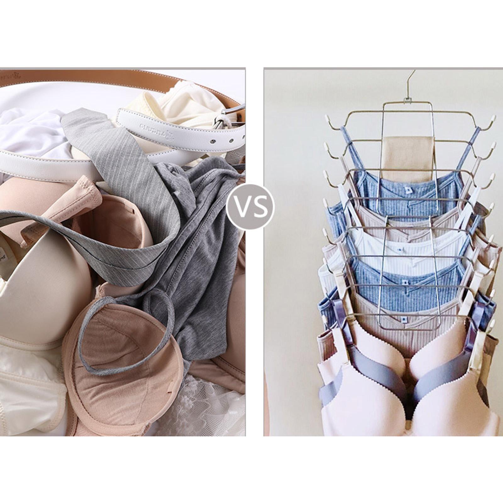 3pcs Tank Top Hanger Closet Organizer Hangers Folding Space Saving Hanger