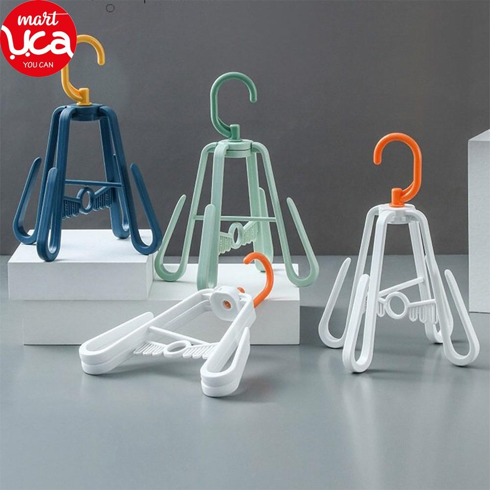 MÓC PHƠI GIÀY DÉP 4 NHÁNH XOAY 360 ĐỘ MẪU MỚI