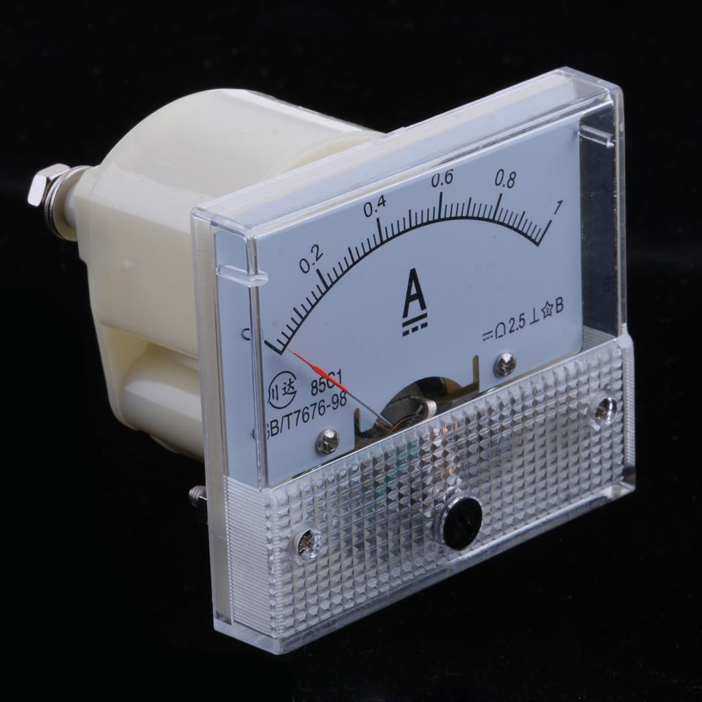 2pcs 0-1A & 0-2A DC Ammeter Current Panel Meter Pointer Current Meter Gauge