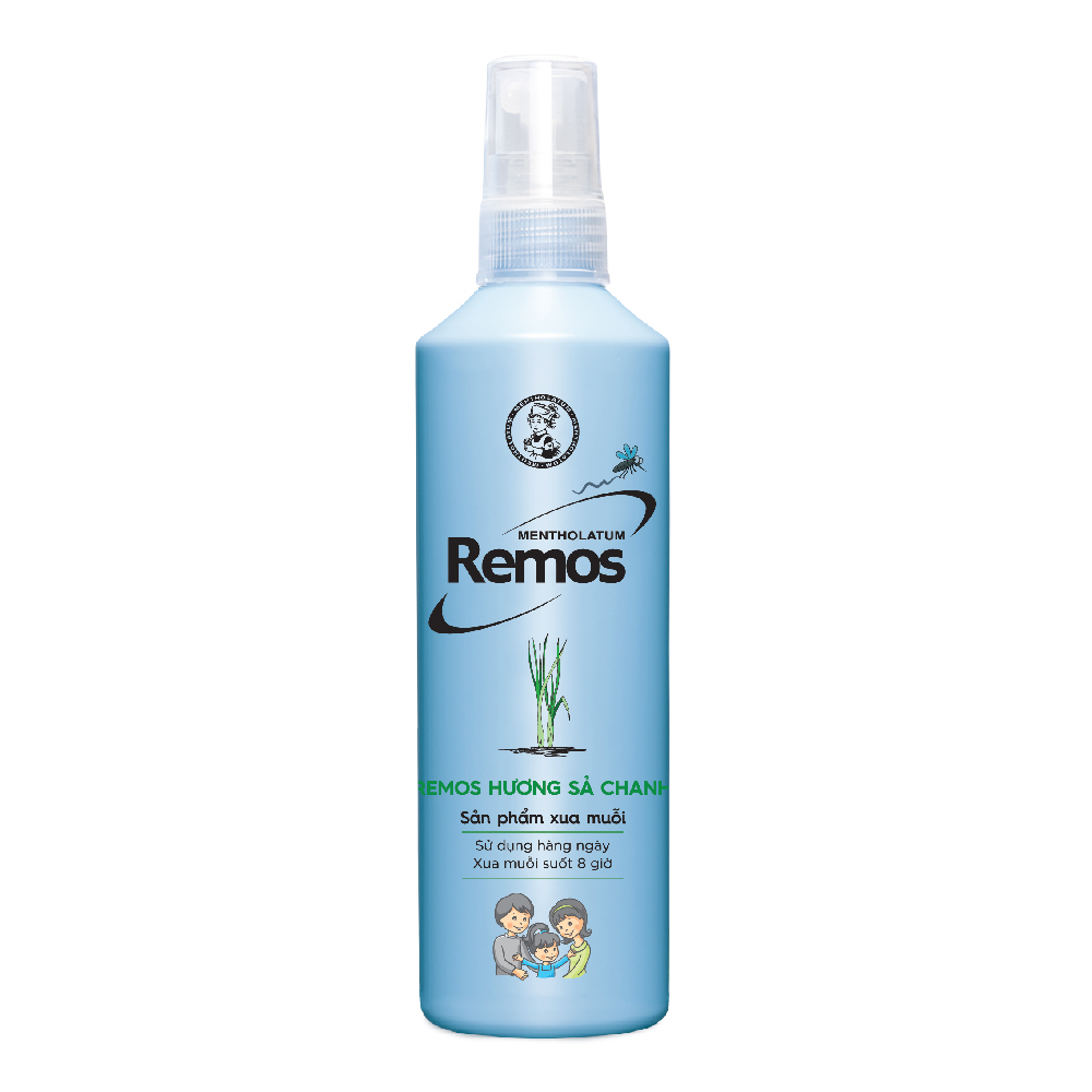 Dung Dịch Chống Muỗi Remos Mentholatum Hương Sả Chanh 150ml