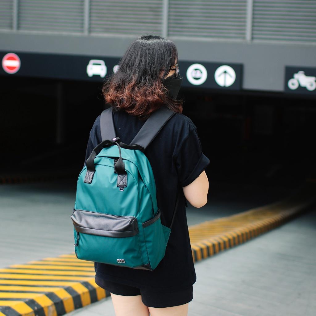 Balo học sinh, sinh viên thời trang unisex với chất dù cao cấp nhẹ bền - BOM