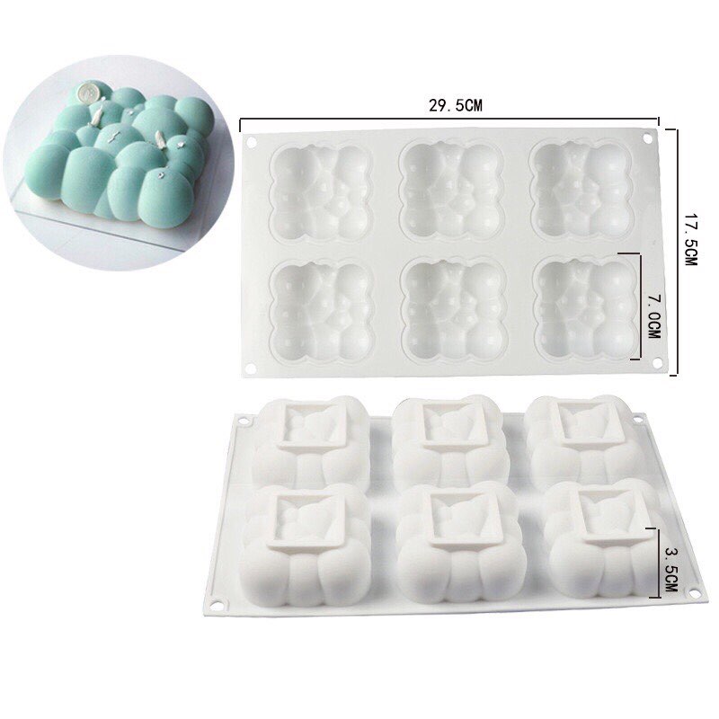 Khuôn silicon khối vuông