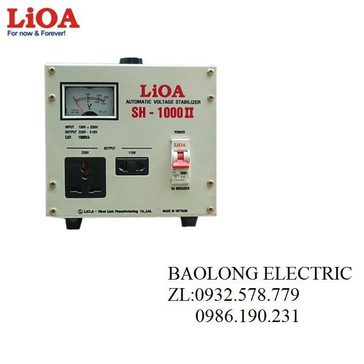 ỔN ÁP LIOA SH 1000II 1KVA,BIẾN THẾ LIOA 220V XUỐNG 110V DẢI ĐIỆN 150V-250V