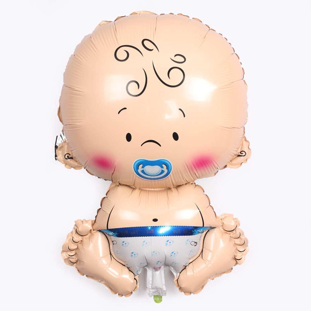 2xBaby Pacifier Doll Foil Balloon Baby Shower Christening Party Decor Blue