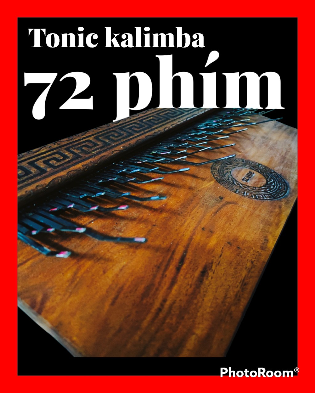 Đàn kalimba 72 phím 4 quãng 8 Tonic gỗ đỏ loại 1 TN76K-01S Limited