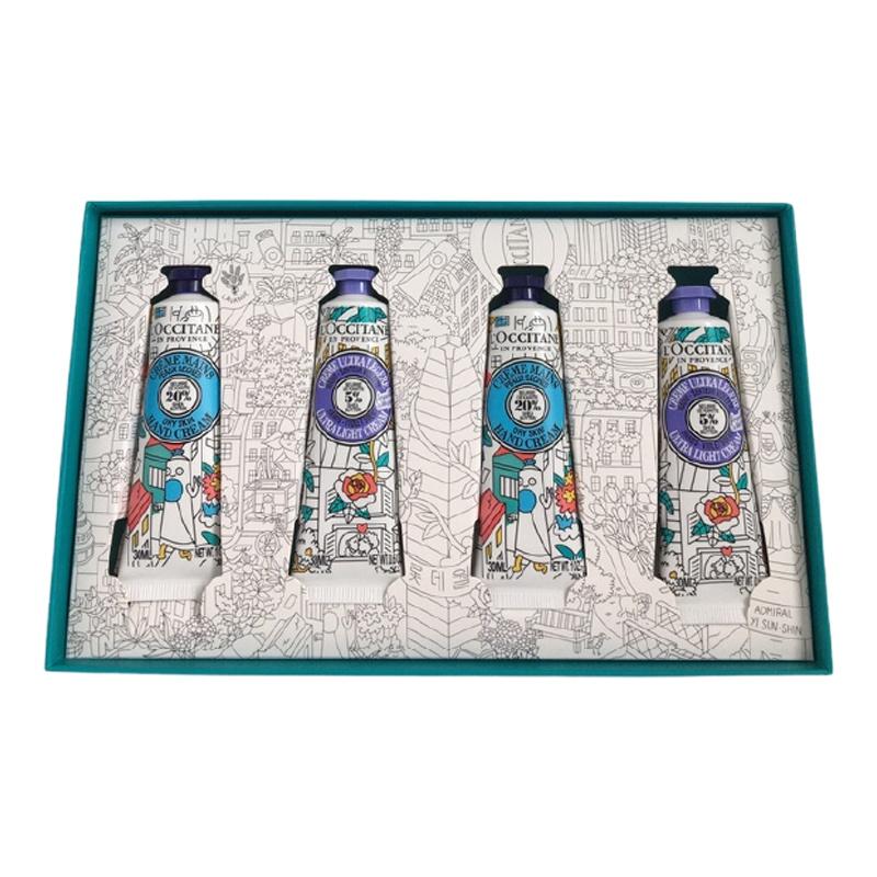 Set 4 Kem Tay OMY L'OCCITANE (Hộp Giấy Xanh) loại chuẩn