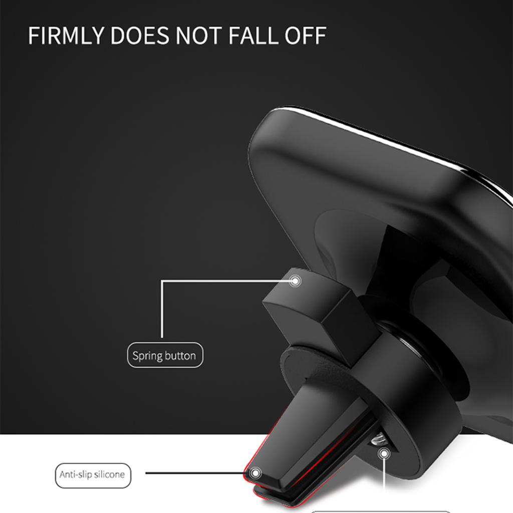 Car Wireless Charger Air Vent Phone Holder for iPhone 8P/X Samsung S8