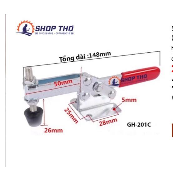 Sập vuông góc GH-201C (tổng dài 14.8cm) (set 2 cái)