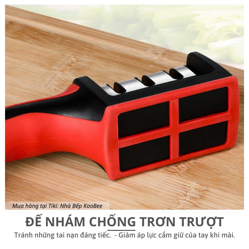 Dụng cụ mài dao kéo 3 rãnh tay cầm tiện lợi - Đồ mài dao siêu bén nhanh và hiệu quả NB53
